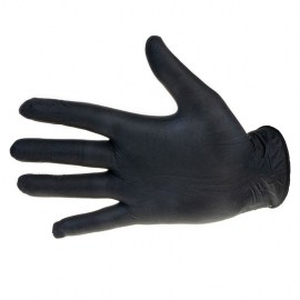 rękawiczki, jednorazowe, nitrylowe, diagnostyczne, czarne, rozmiar M, 100 sztuk