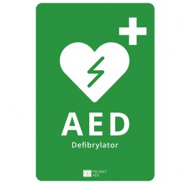 tablica informacyjna AED, tablica AED, AED